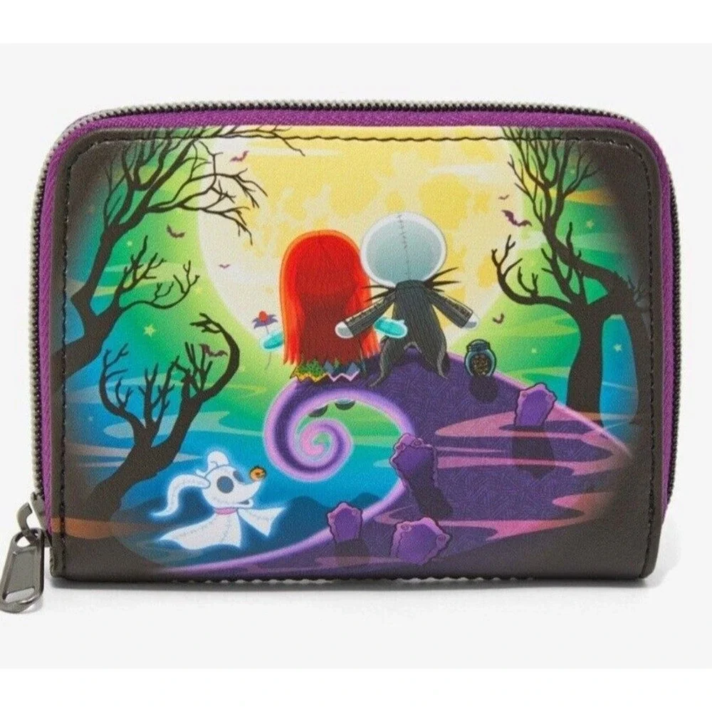 Loungefly The Nightmare Before Christmas Jack & Sally Doll Backpack & WALLET NWT